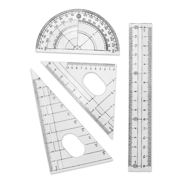 Caja Matemática De 7 Piezas Grafitos - Imagen 3