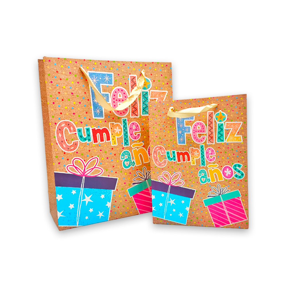 Bosas De Regalos De Papel Kraft Talla M