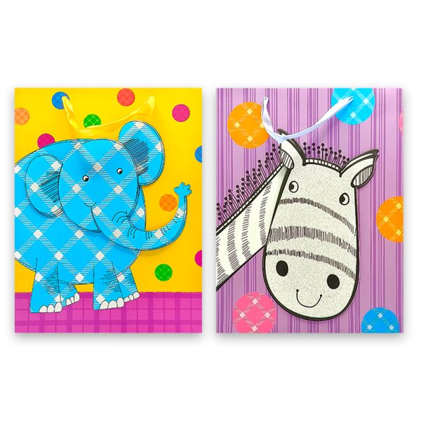 Bolsa Regalo Animales Del Zoológico Talla M