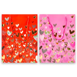 Bolsas De Regalo Corazones Talla S