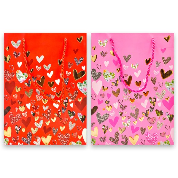 Bolsas De Regalo Corazones Talla S