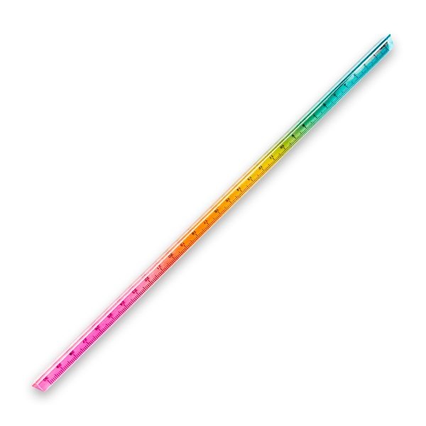 Regla Triangular Traslucida De 30cm - Imagen 3