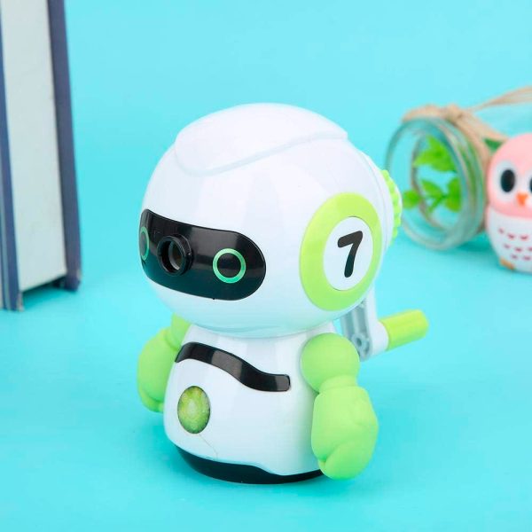 Sacapunta De Manivela Robot Kawaii - Imagen 5
