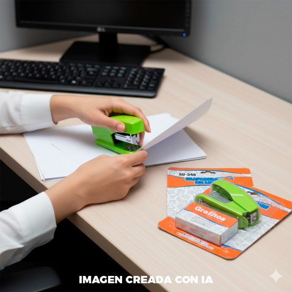 Mini Grapadora con Ganchos