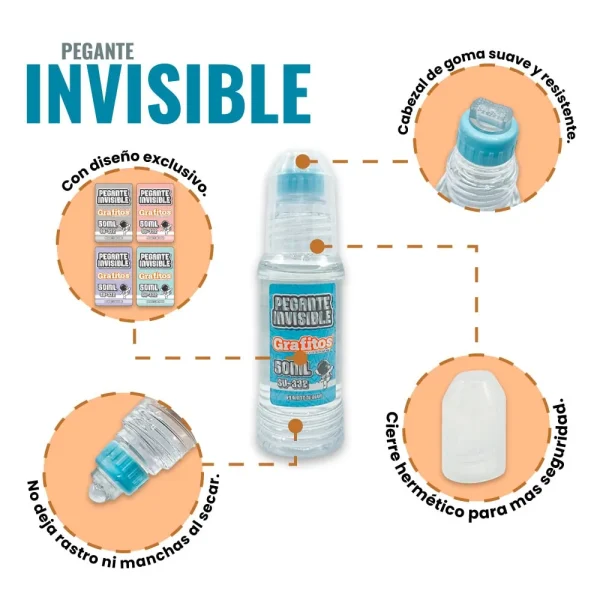 Pegante Invisible de 50 ml - Imagen 2