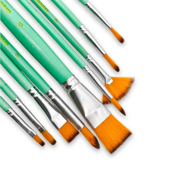 Pinceles x9 Piezas de Cerdas Finas Surtidas - Imagen 3