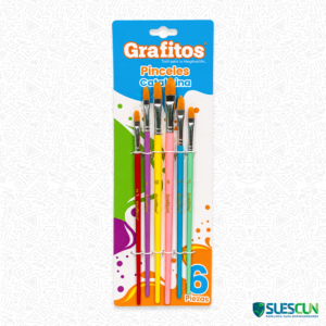 Set Pinceles Lengua de Gato x6