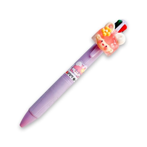 Bolígrafo Kawaii De 4 Minas Con Adorno