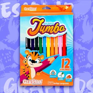 Colores Jumbo Grafitos Triangulares x12