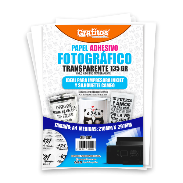 Papel Fotográfico Grafitos Transparente De 135 Gr