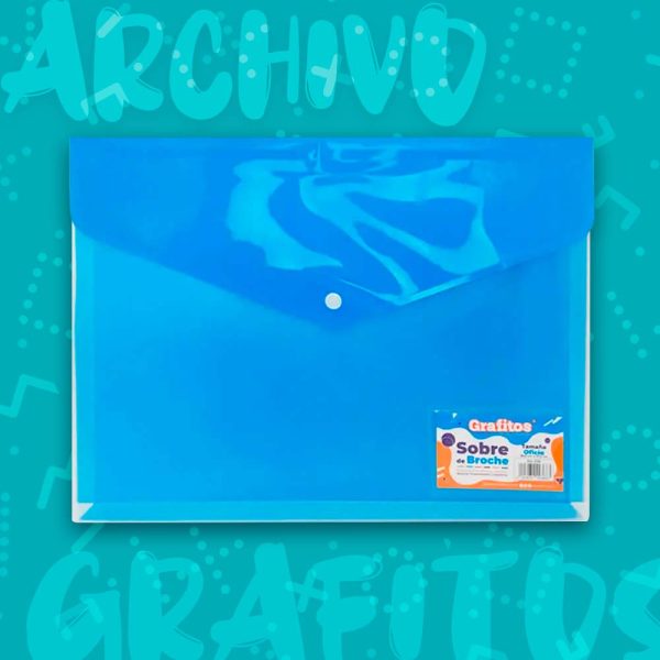 Sobre De Broche Neón Grafitos