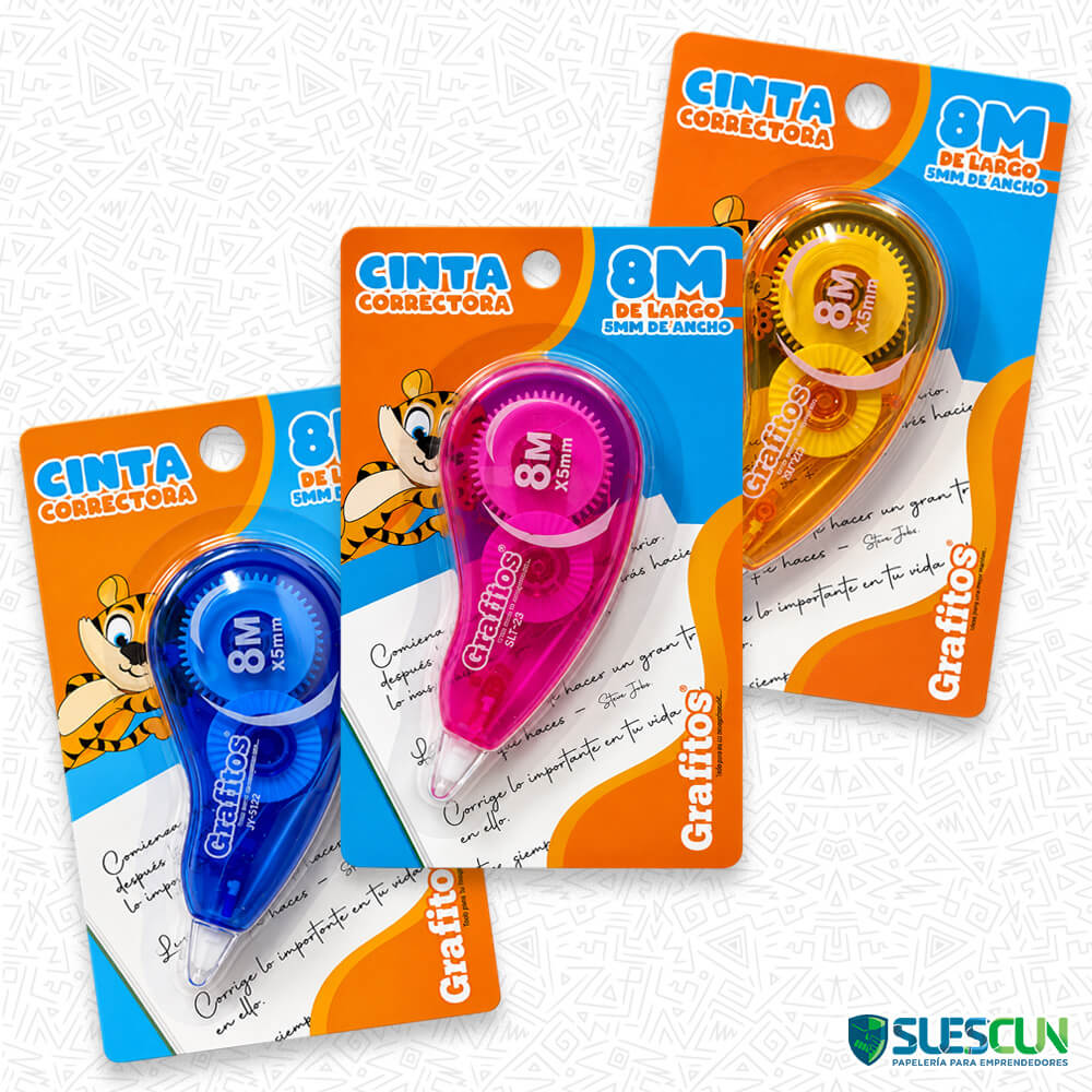 Corrector de Cinta Grafitos 8 Mts