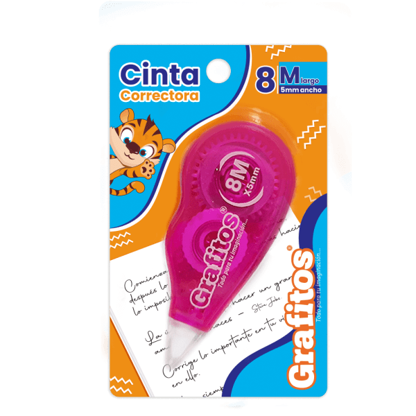Corrector Cinta Grafitos 8 Metros