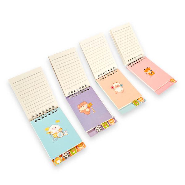 Libreta Kawaii Rayada Motivos