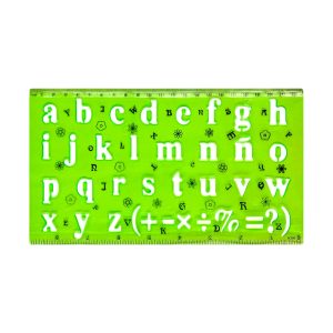 Set Plantilla Letras X2 ABC Mayúscula Y Minúscula