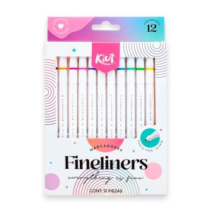Marcadores Fineliners 0.7mm Kiut x12