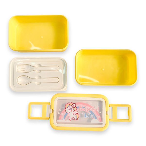 Portacomida Kawaii Tapa Traslucido