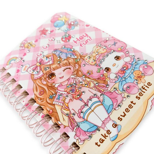 Libreta Argollada Con Cristales TZA78018 - Imagen 4