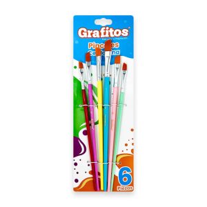 Pinceles Grafitos Angulares x6