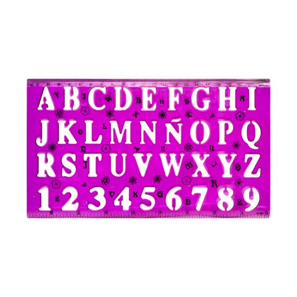 Set Plantilla Letras X2 ABC Mayúscula Y Minúscula - Imagen 3