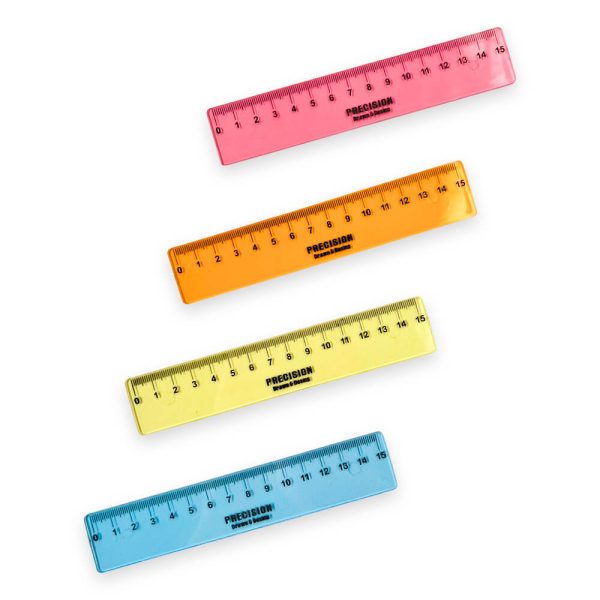 Regla Precisión 15cm Plástica