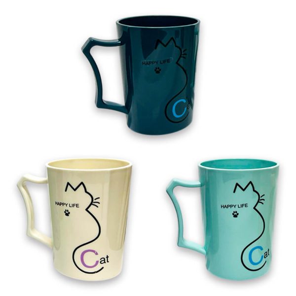 Pocillos Plásticos Kawaii Gatitos