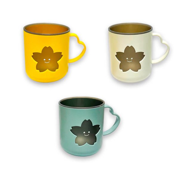 Pocillos Plásticos Kawaii Hojas 3D