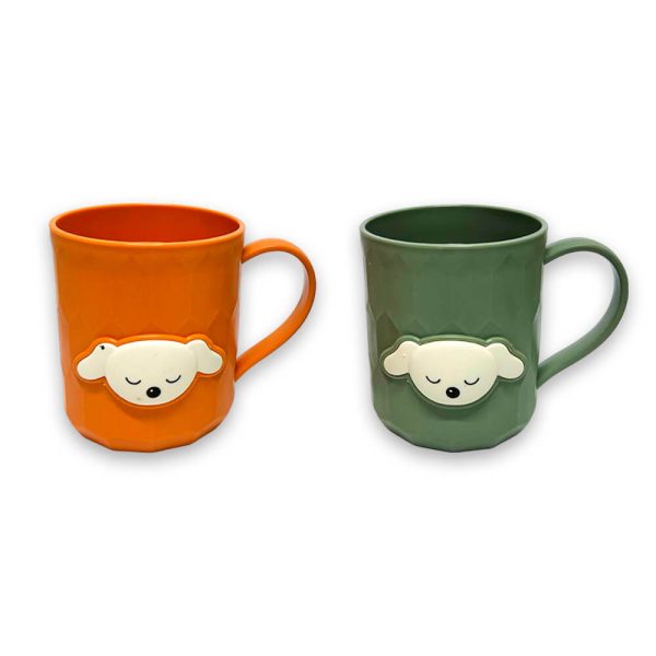 Pocillos Plásticos Kawaii Perrito 3D