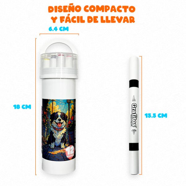 Marcadores Doble Punta Acrílicos SU-397
