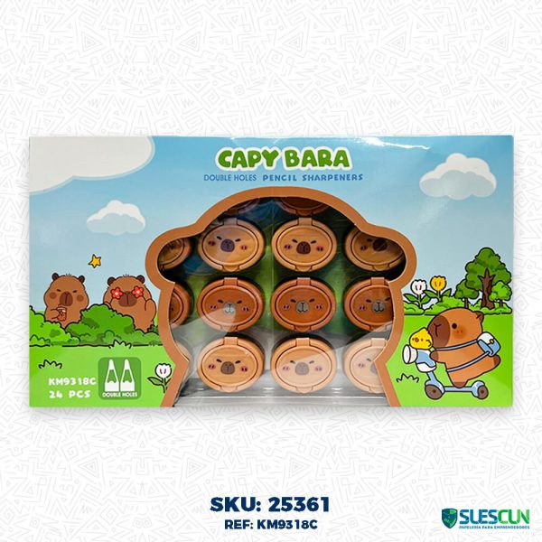 Sacapunta Kawaii Capibara con Depósito - Imagen 2
