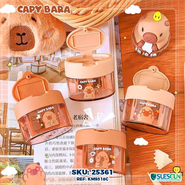 Sacapunta Kawaii Capibara con Depósito - Imagen 4