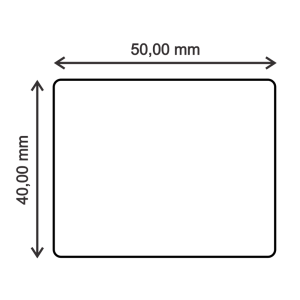 Rollo de Etiqueta Térmica 50x40 mm