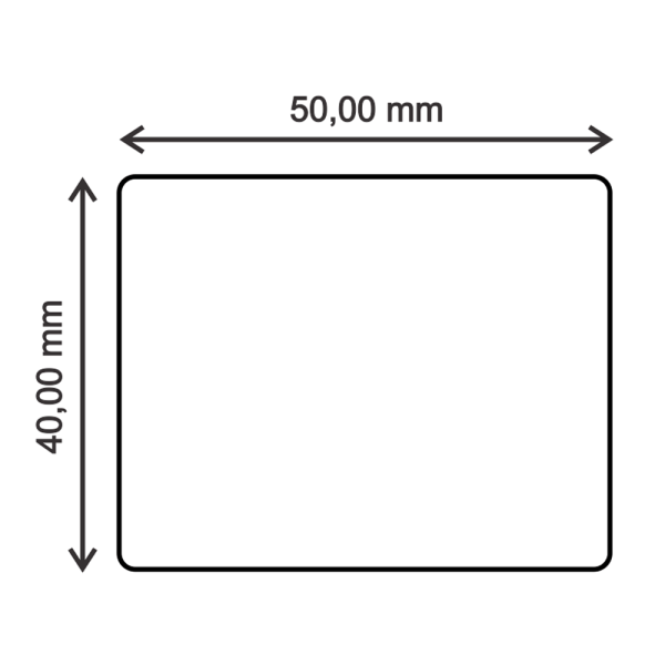 Rollo de Etiqueta Térmica 50x40 mm