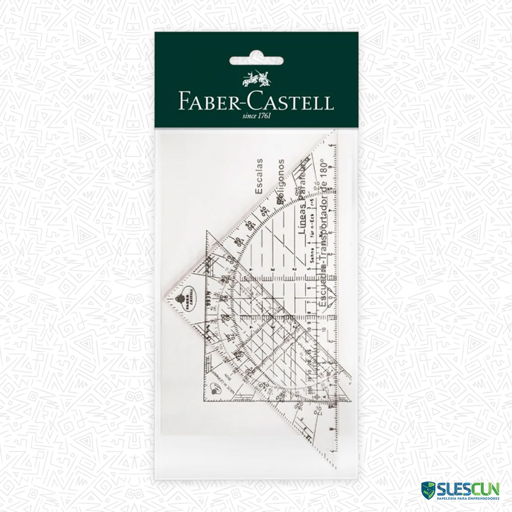 Escuadra Transportador Faber Castell