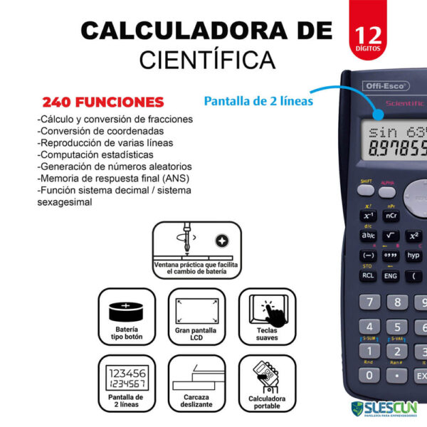 Calculadora Científica Offi Esco OE-985 - Imagen 2