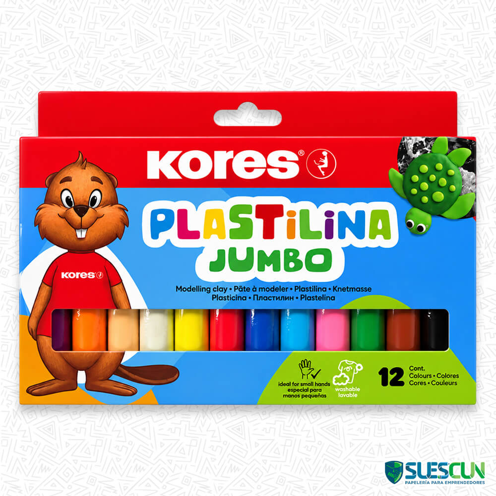 Plastilina Corriente Jumbo Kores x12