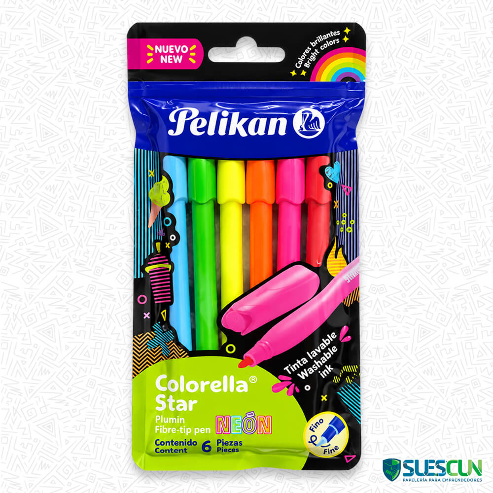 Plumones Pelikan Colorella Neón