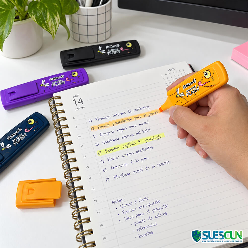 Set Resaltadores Texmarker Flash x26 Pelikan