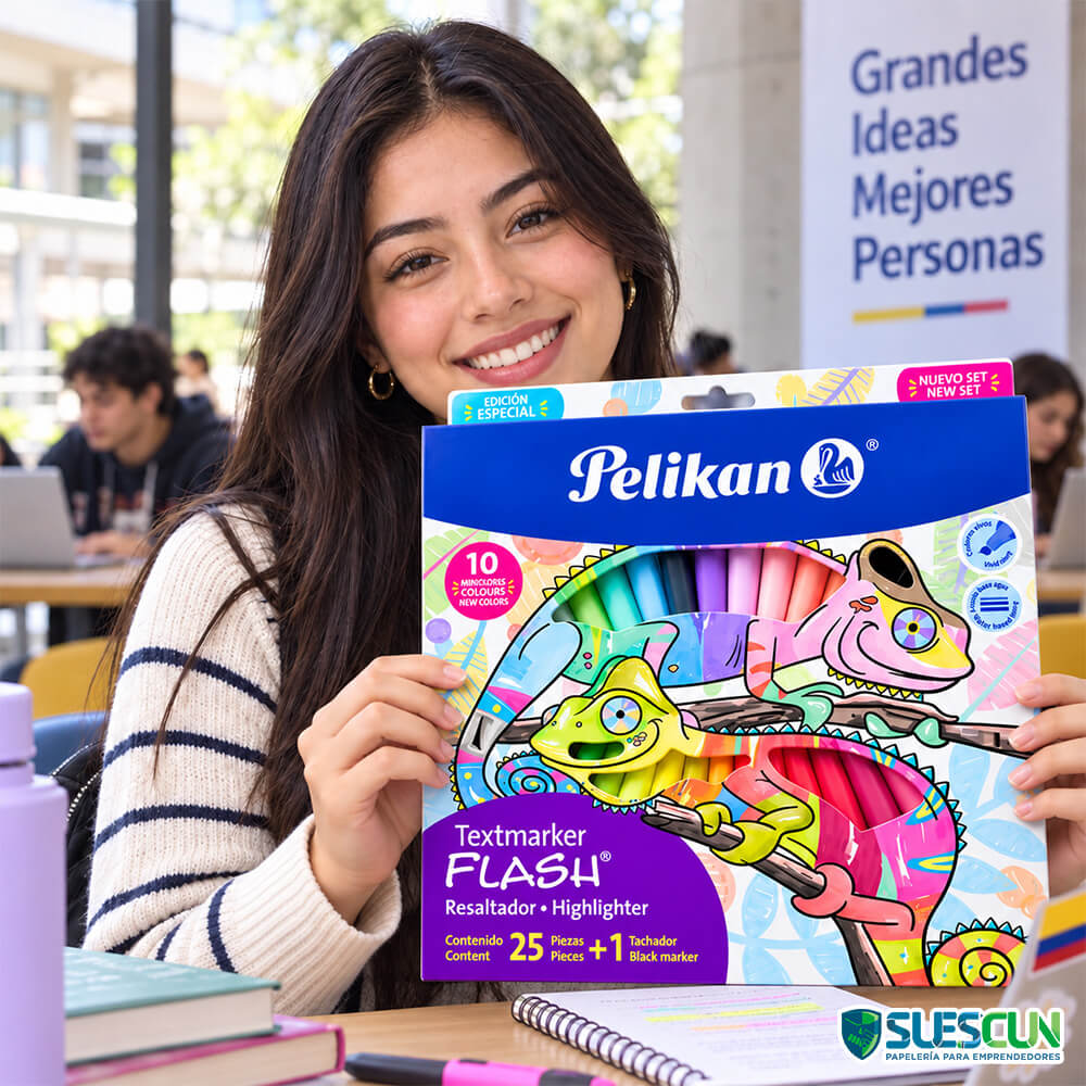Set Resaltadores Texmarker Flash x26 Pelikan