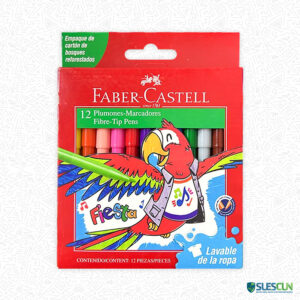 Plumones Lavables Faber Castell x12