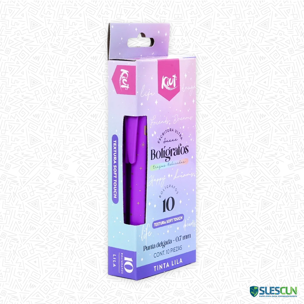 Bolígrafo Kiut 0.7mm Morado - Imagen 2
