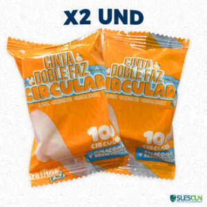 Cinta Doble Faz Circular x2 Und