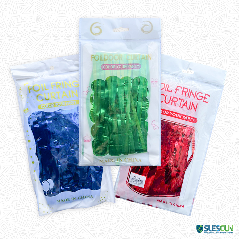 Cortina Metalizada Colores Surtidos