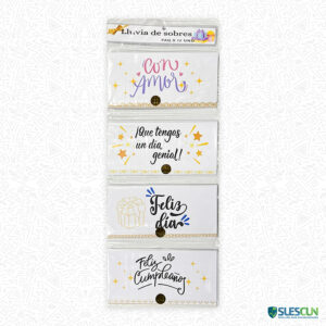 Lluvia de Sobres Blancos x12 Und