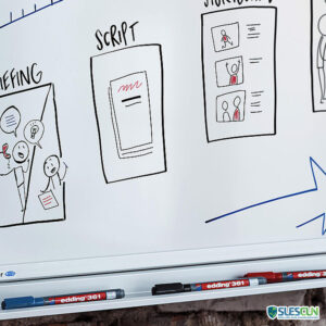 Marcador Borrable Edding 361 Rojo