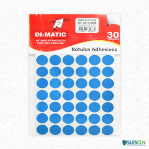 Rótulos Adhesivos Circulares Azules