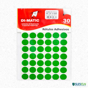 Rótulos Adhesivos Circulares Verdes