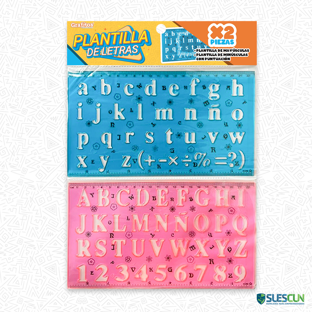 Plantillas de Letras x2 SU-411