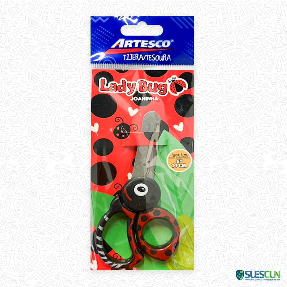 Tijera Escolar Lady Bug 13 cm