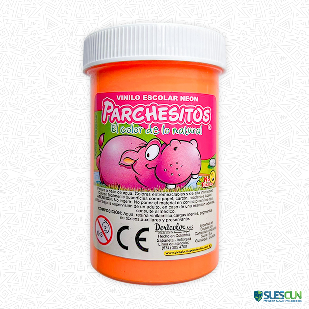 Vinilo Parchesitos 125gr Naranja Neón